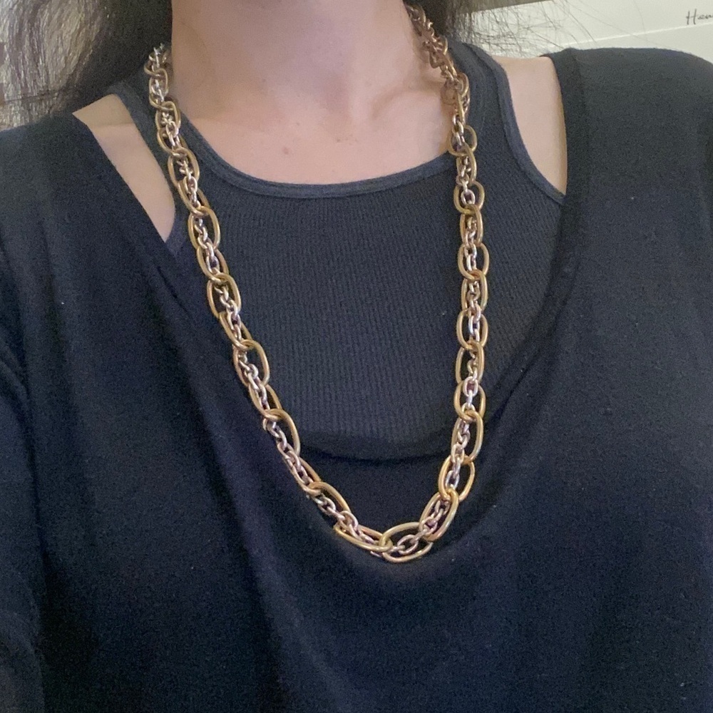 NWT~MARJORIE BAER Costume Gold Chain Necklace